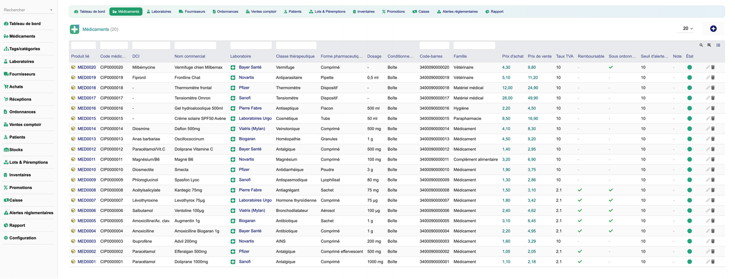 DoliResources - Dolibarr - 02_Medicaments_liste_0776e71f-5b69-4427-aa59-3d998a999696
