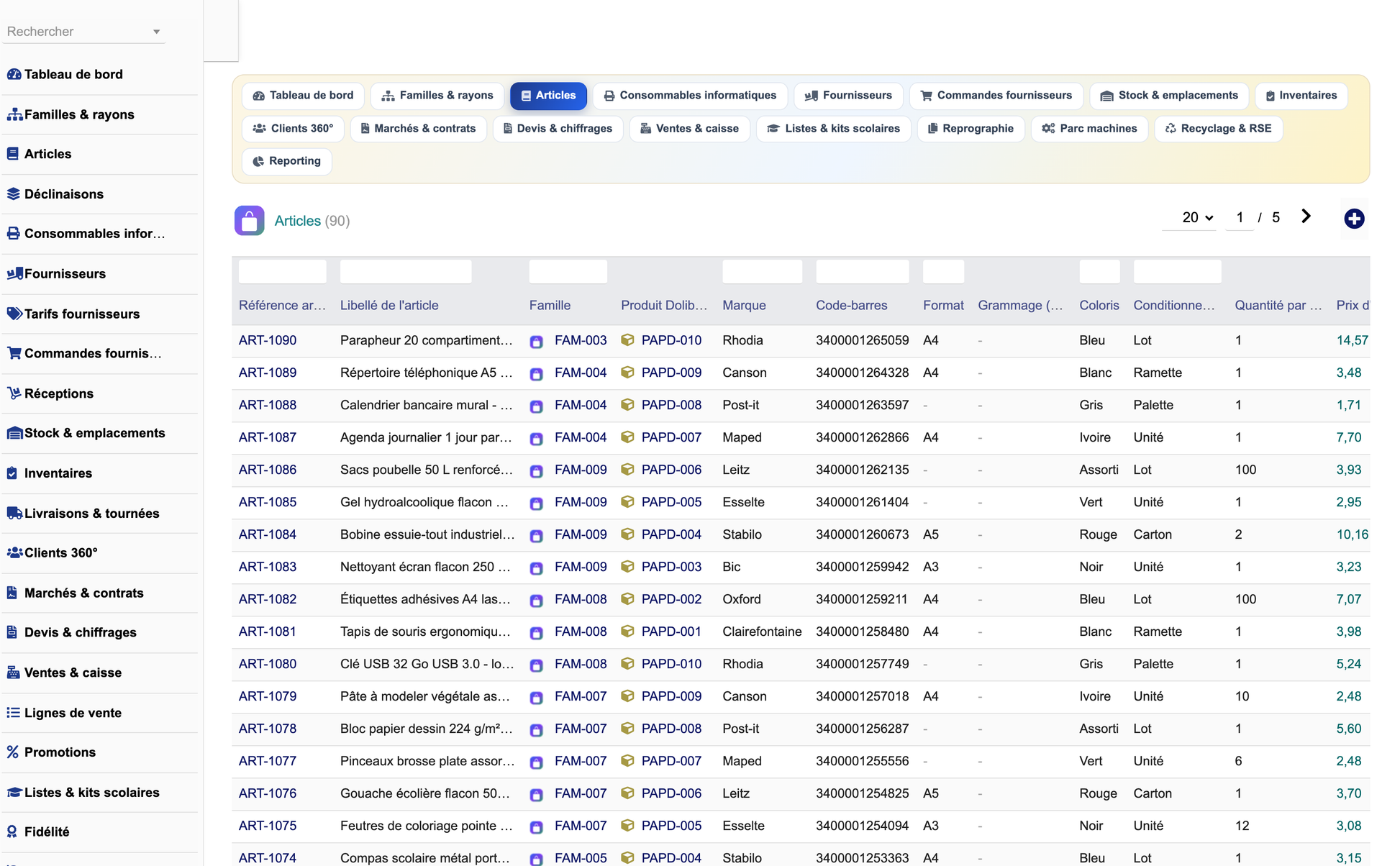 DoliResources - Dolibarr - 03_liste_articles