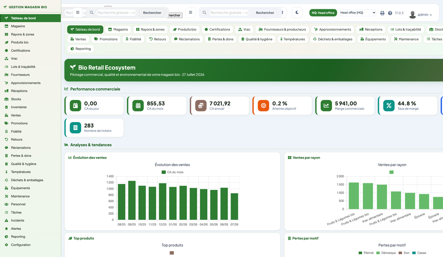 Organic Store Management for Dolibarr