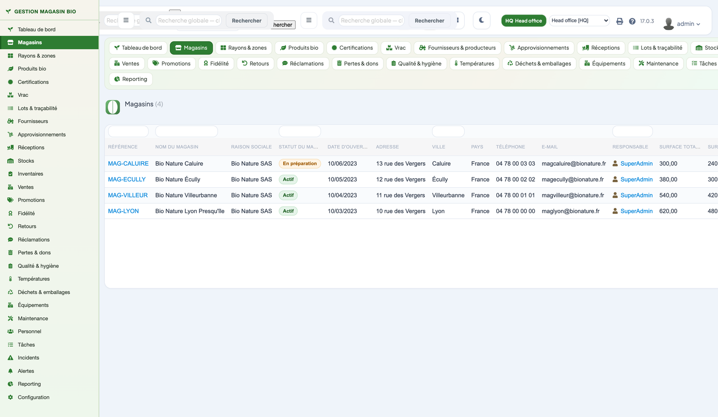 Organic Store Management for Dolibarr