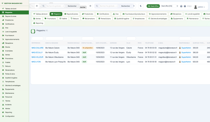 Organic Store Management for Dolibarr