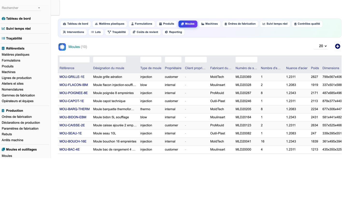DoliResources - Dolibarr - 07_liste_moules