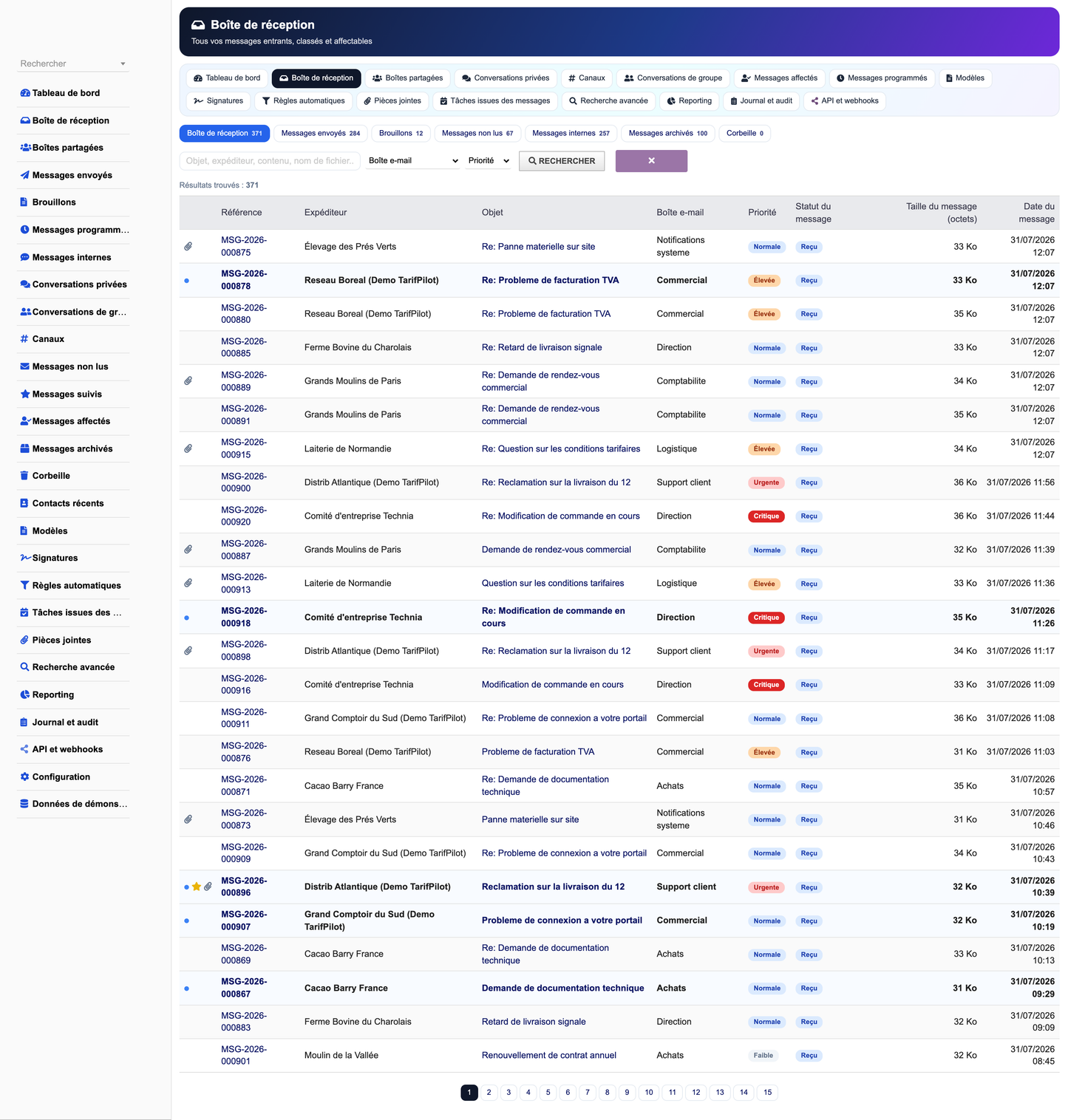 MESSAGING MANAGEMENT - Dolibarr