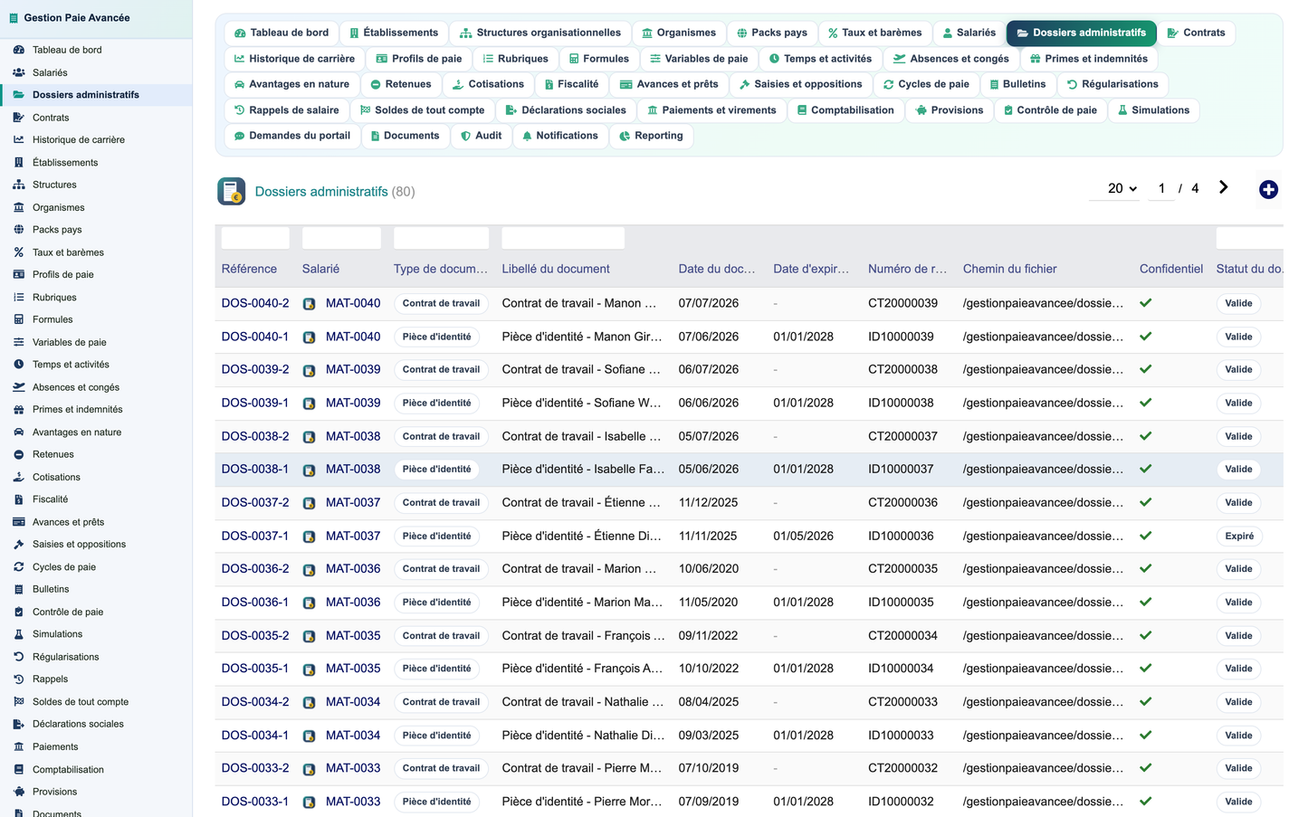 Advanced Payroll Management - Dolibarr