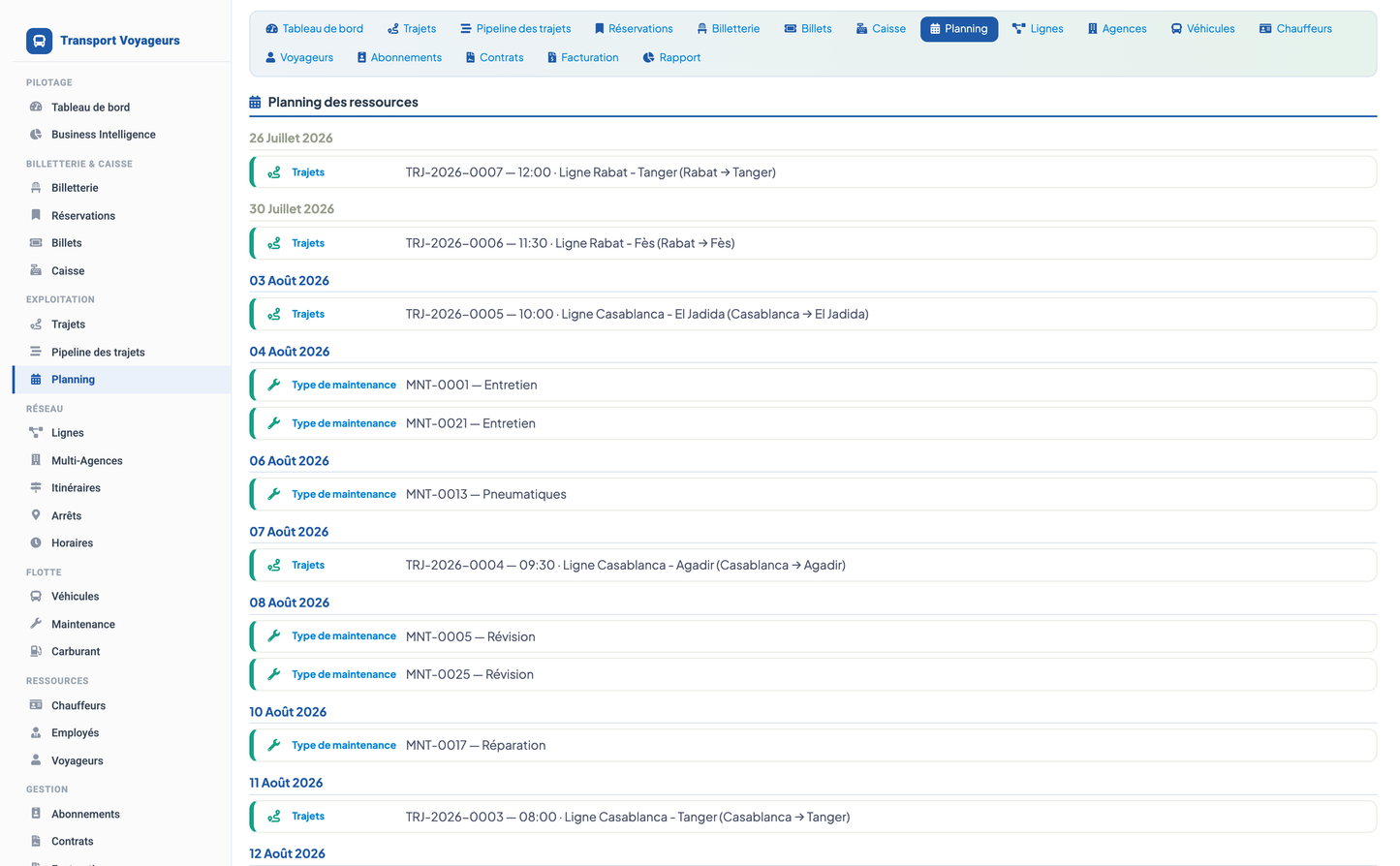 Passenger Transport Management - Dolibarr