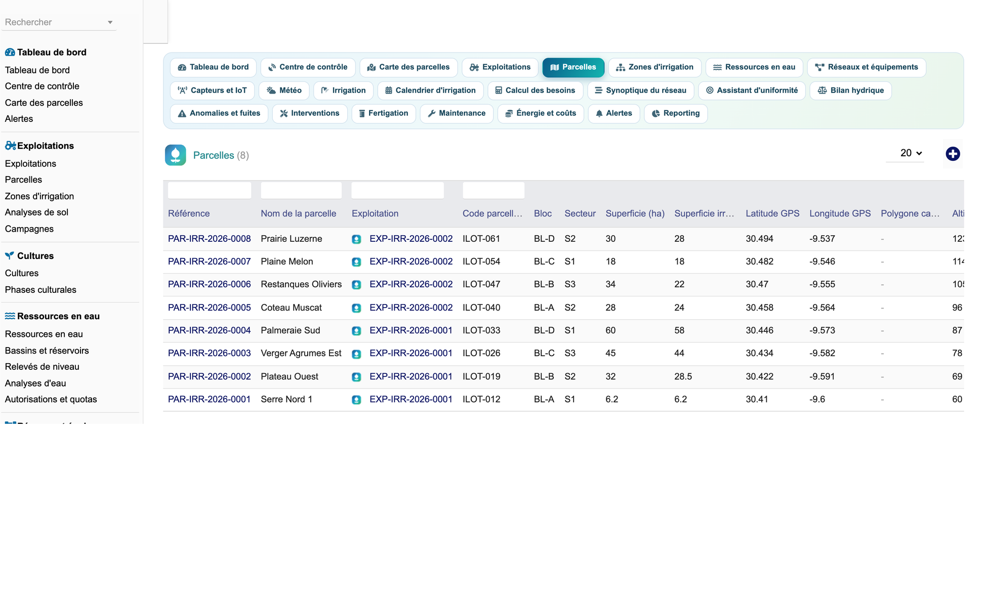 DoliResources - Dolibarr - 09_liste_parcelles