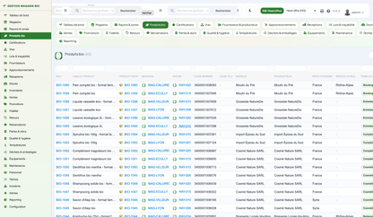 Organic Store Management for Dolibarr