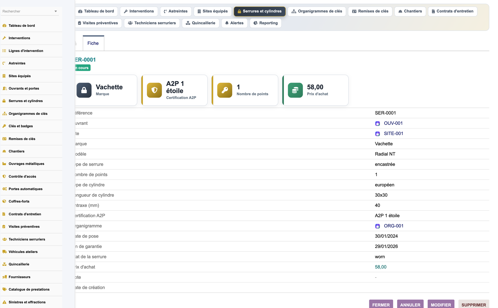 DoliResources - Dolibarr - 09_serrure_fiche