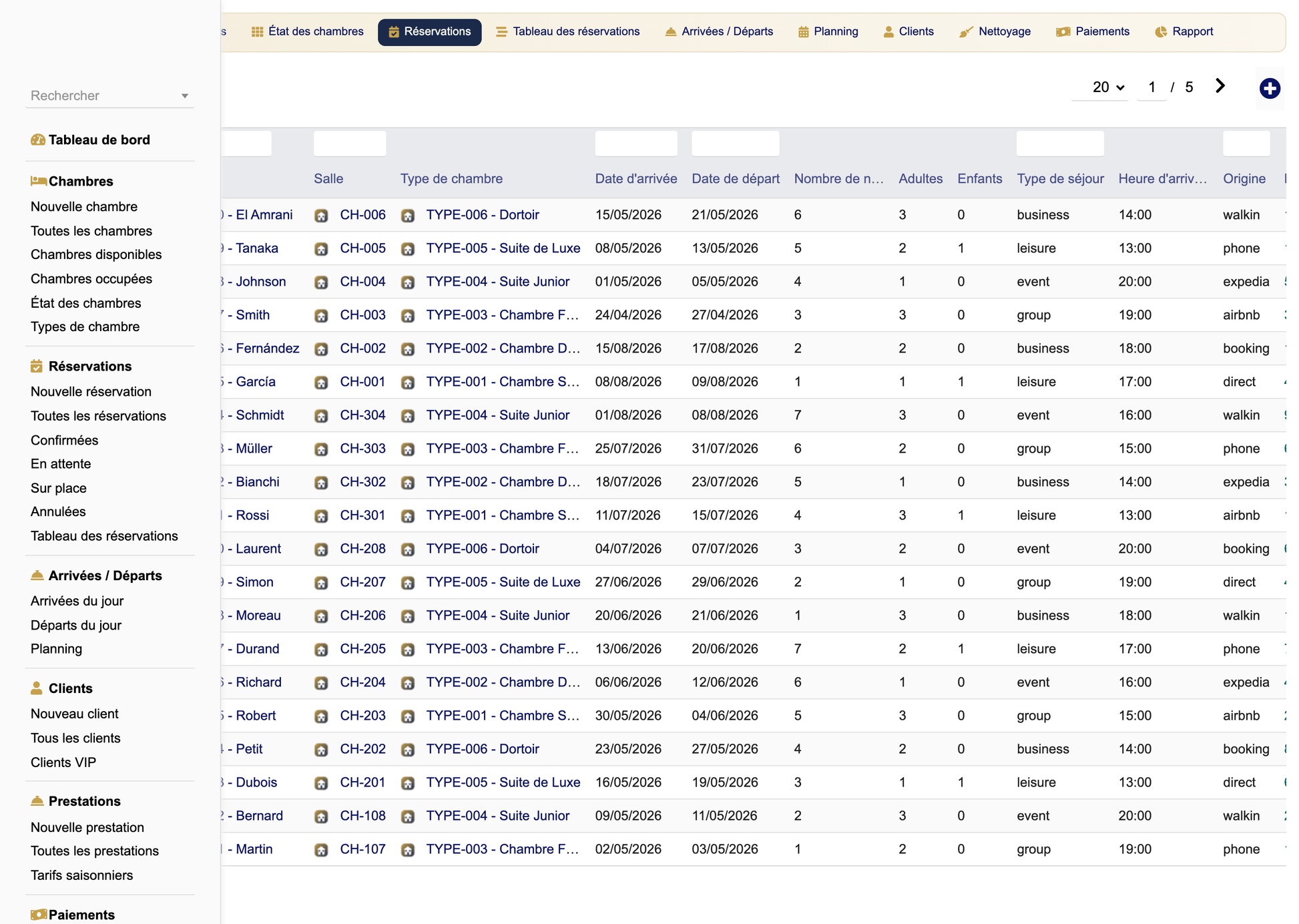 DoliResources - Dolibarr - 10_Reservations_liste