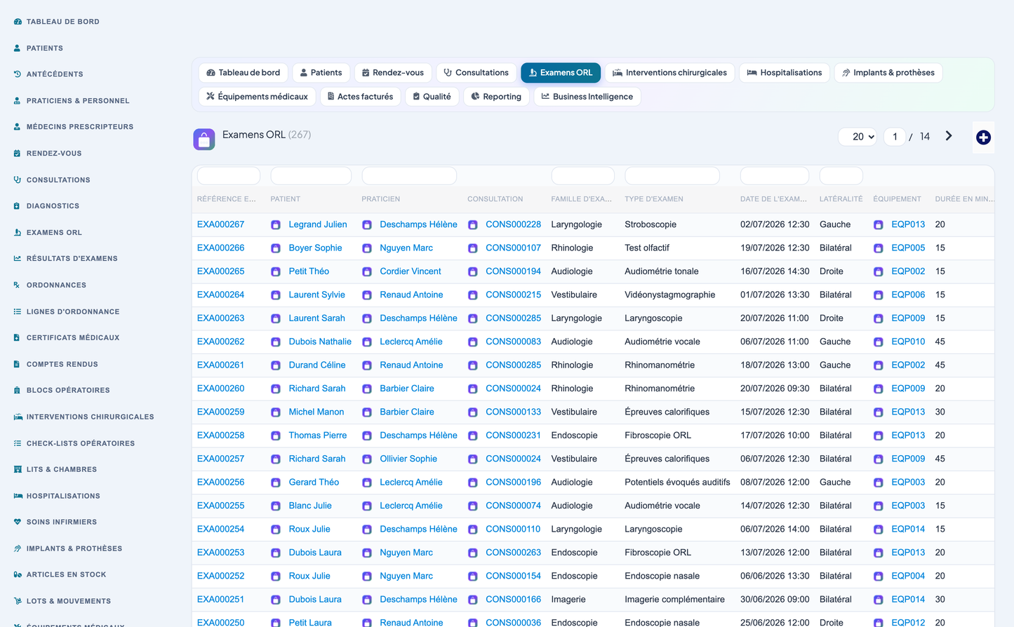 DoliResources - Dolibarr - 10_examens_orl
