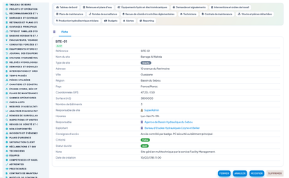 Dam & Reservoir Lifecycle Management - Dolibarr