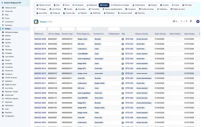 HR Badge, Time & Attendance Management - Dolibarr