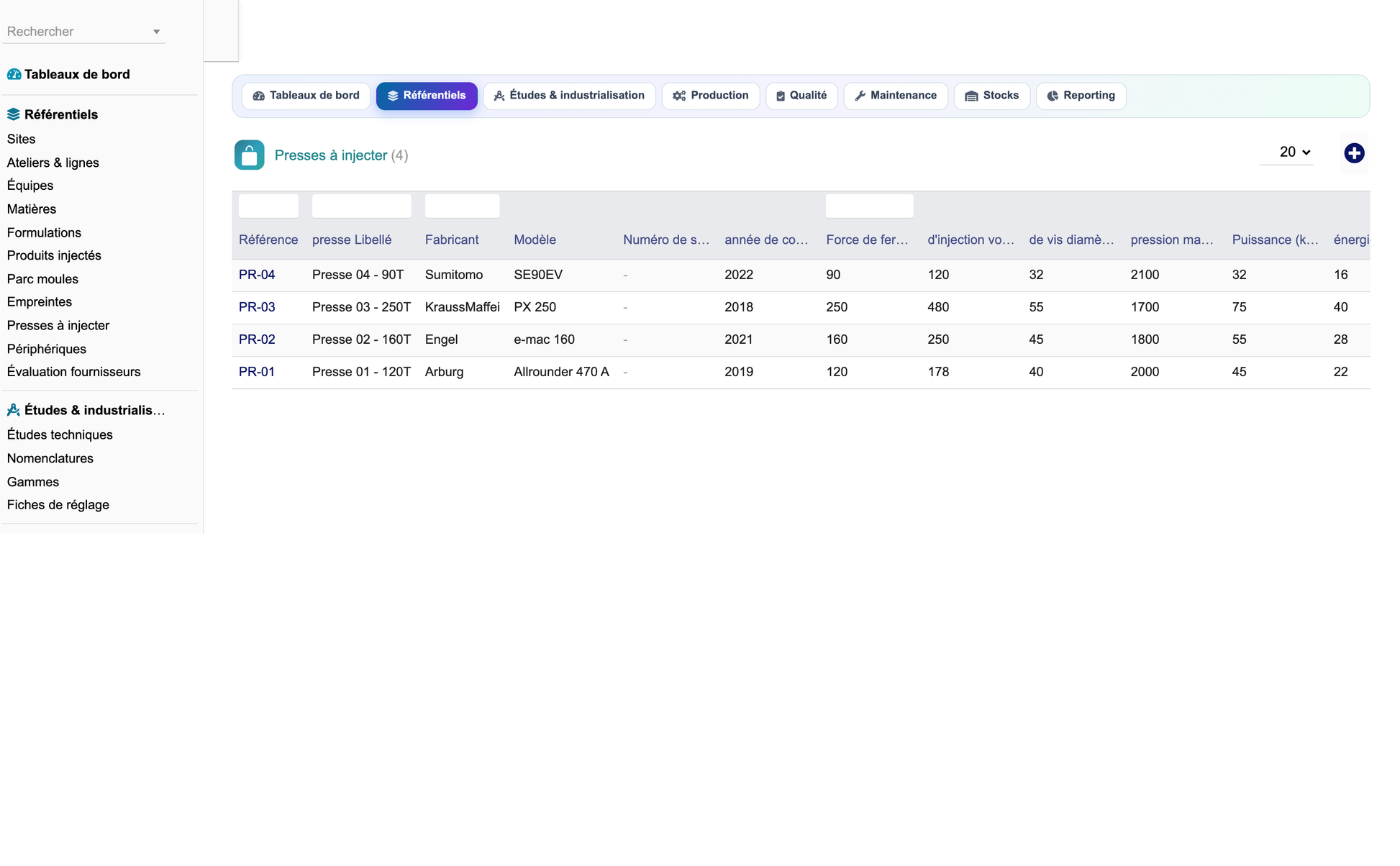 DoliResources - Dolibarr - 11_presses_liste
