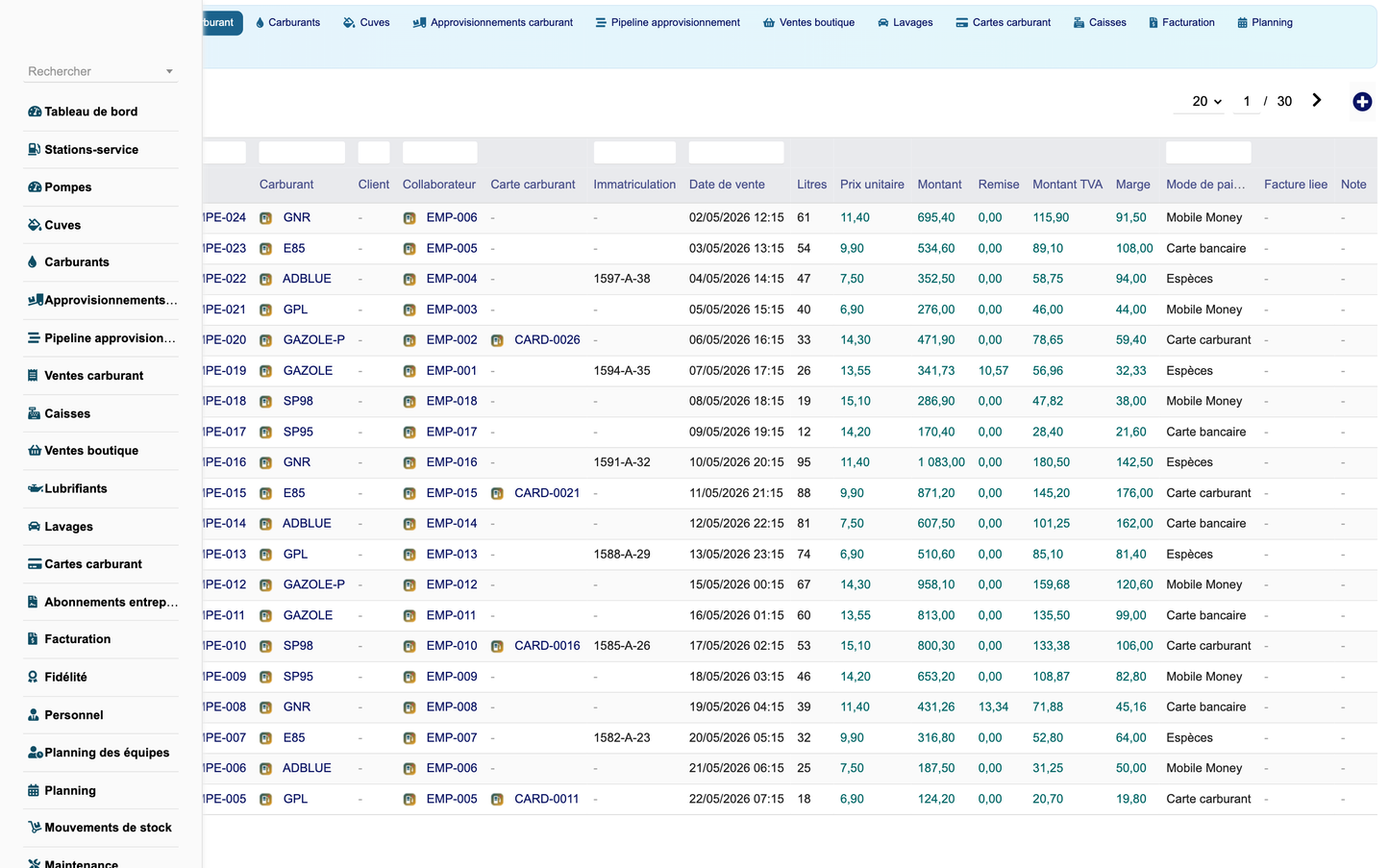 DoliResources - Dolibarr - 11_ventes_carburant