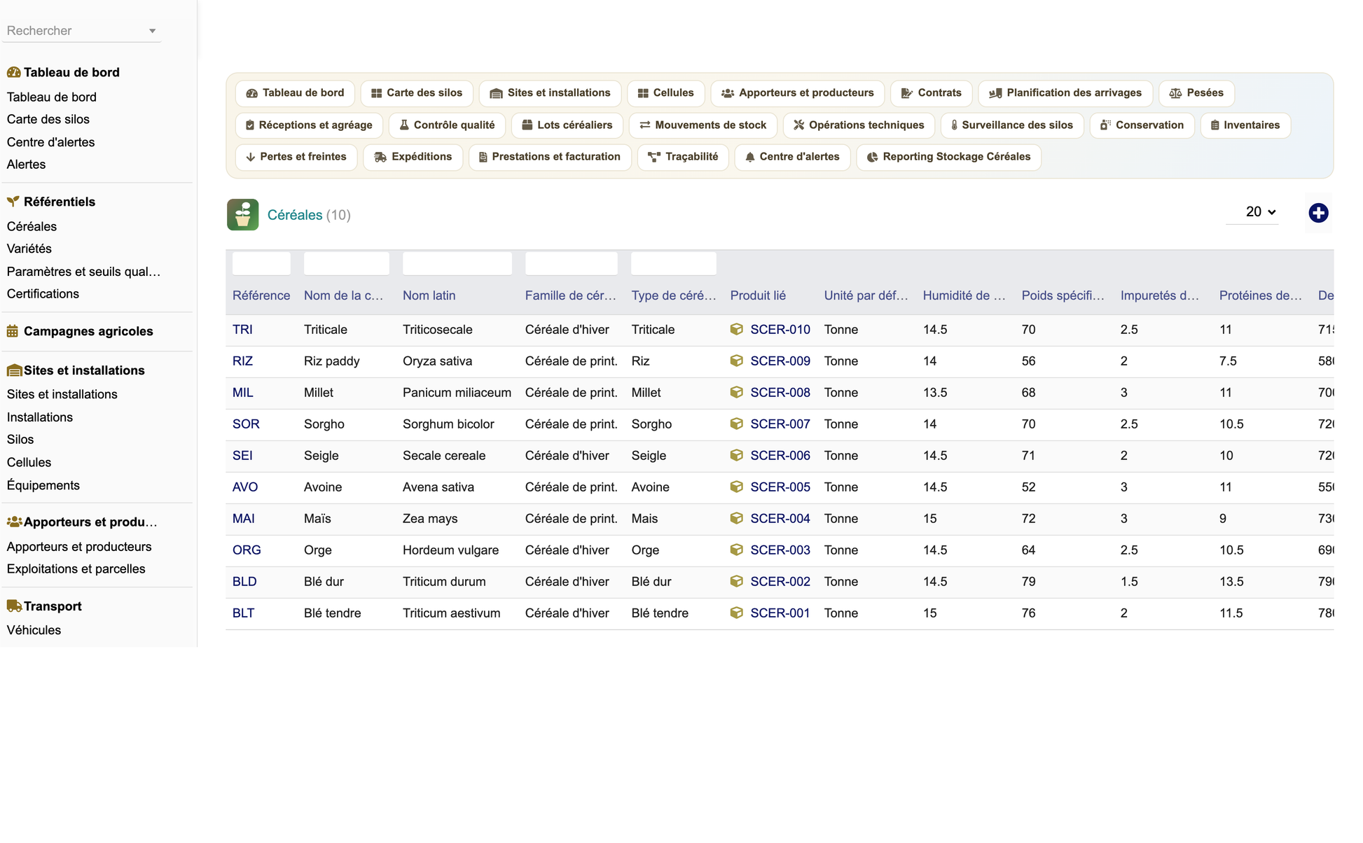 DoliResources - Dolibarr - 12_referentiel_cereales