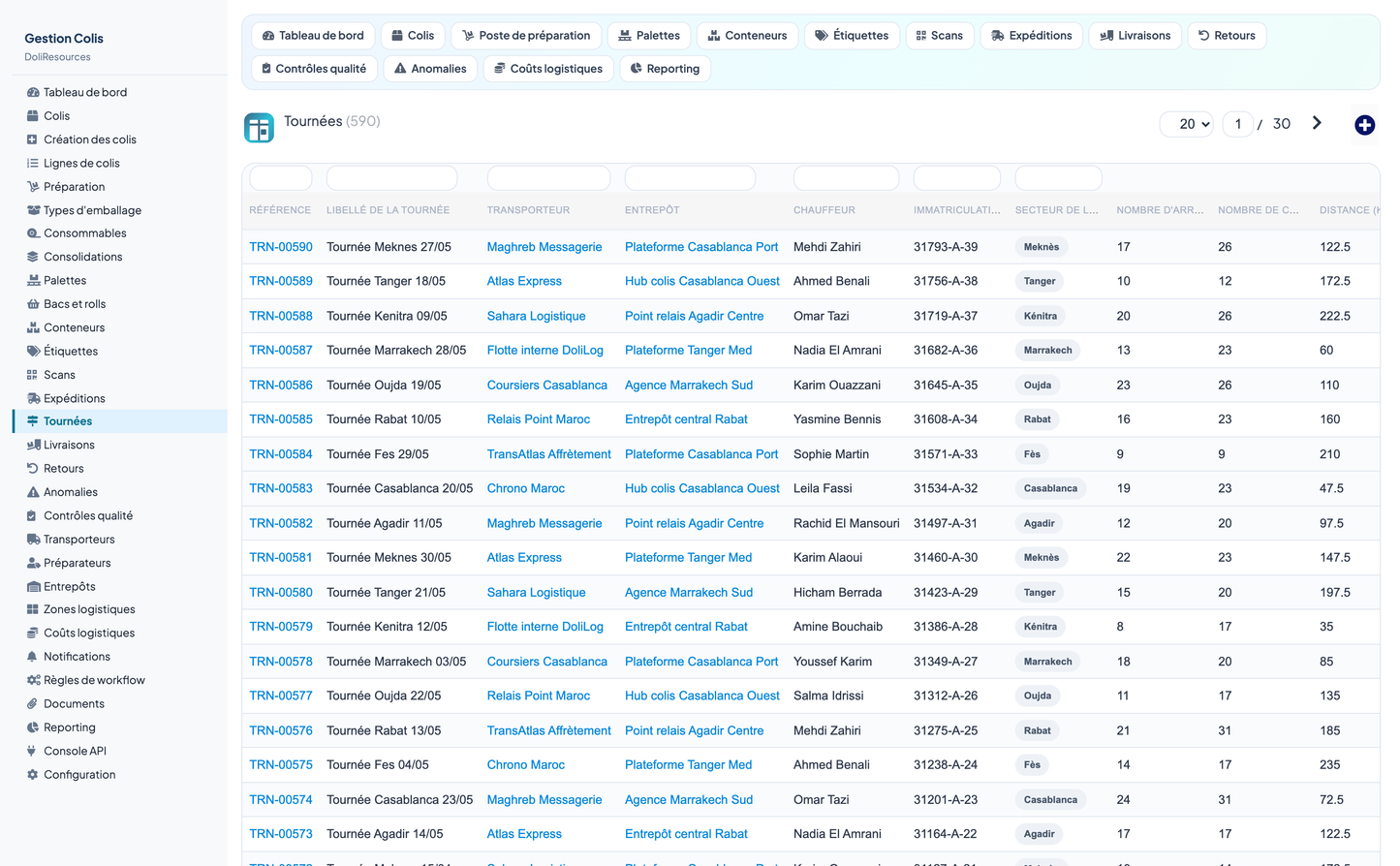 PARCEL MANAGEMENT - Dolibarr