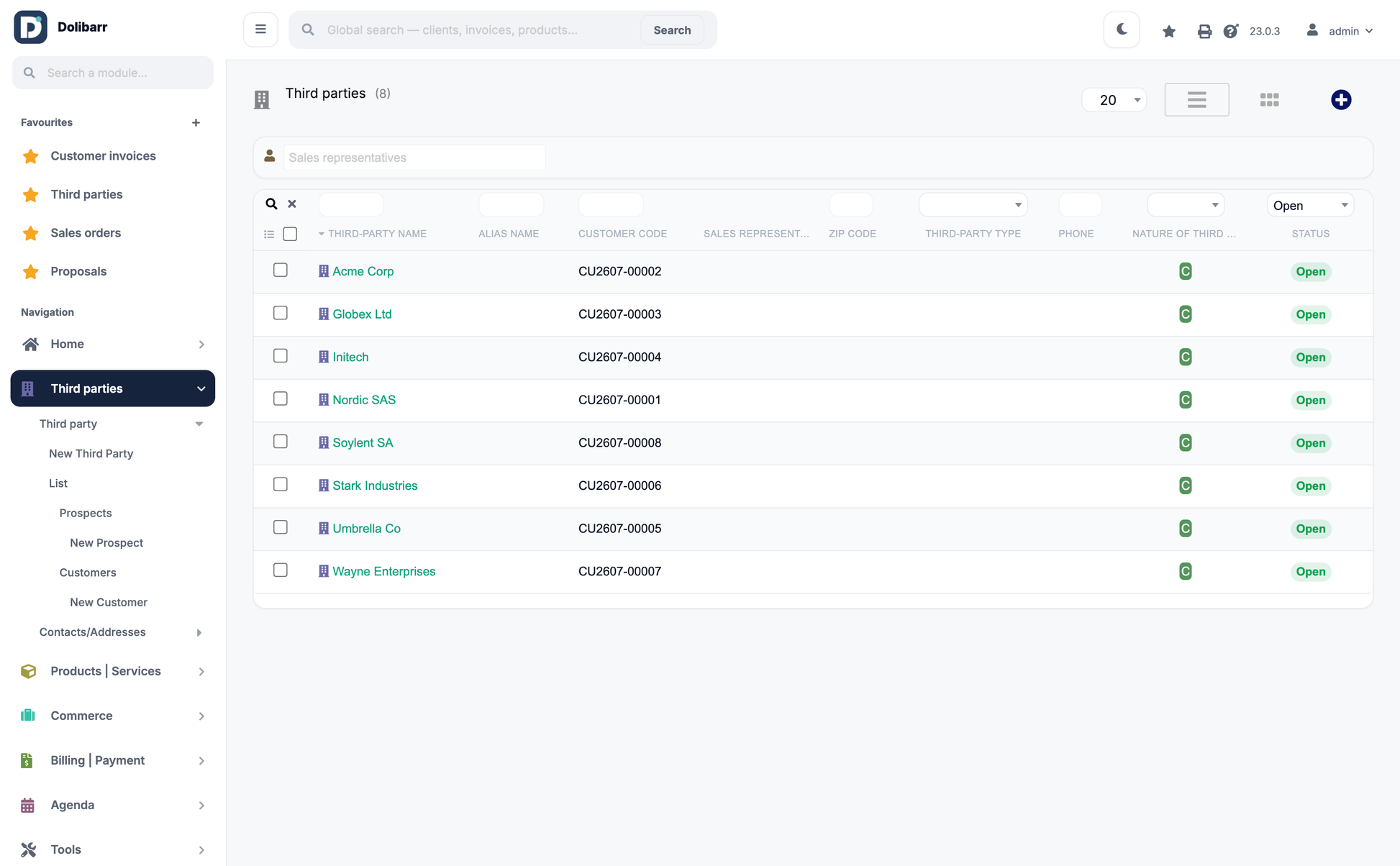 DoliResources - Dolibarr - 13_thirdparty_list_native