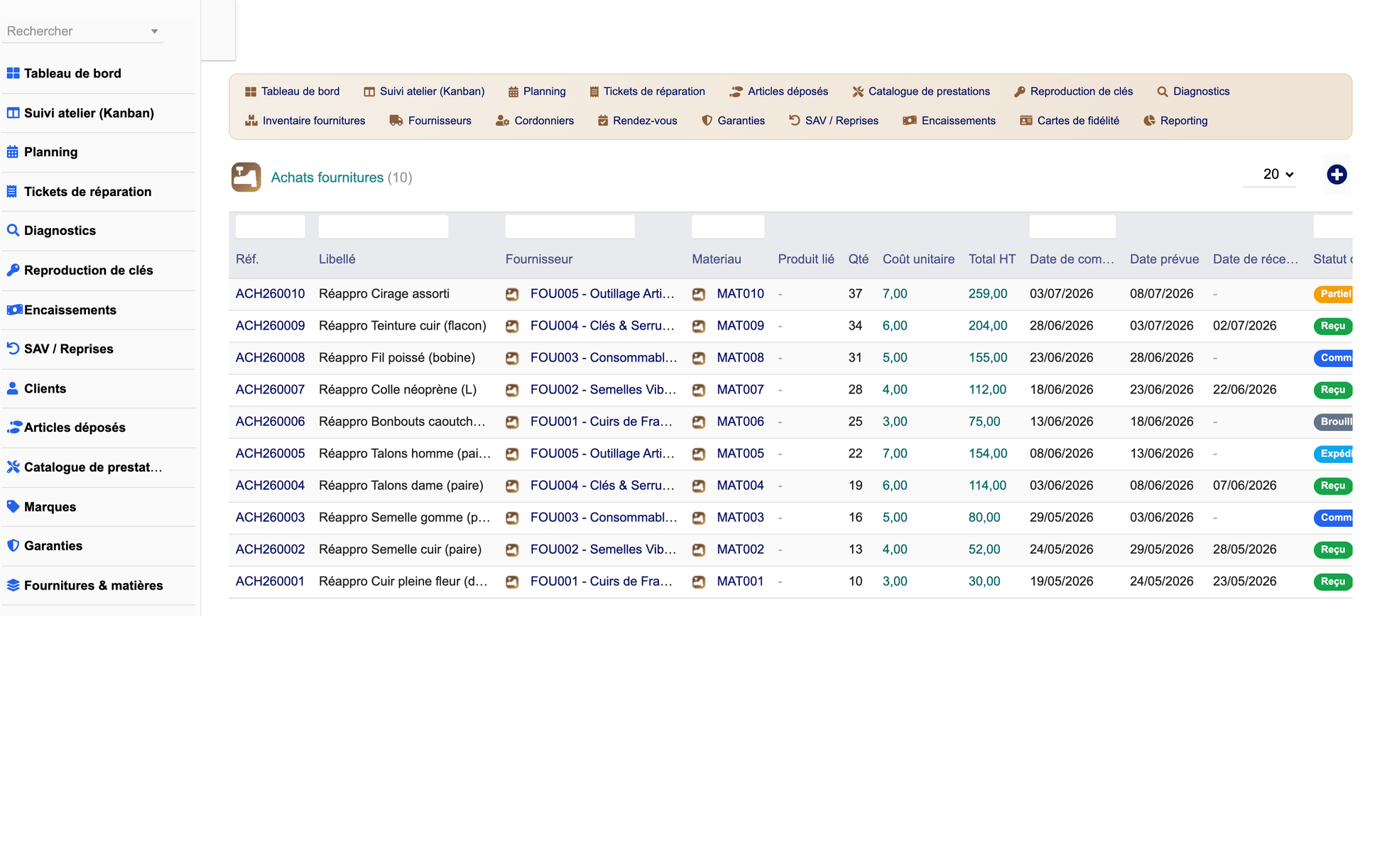 DoliResources - Dolibarr - 14_achats_fournitures