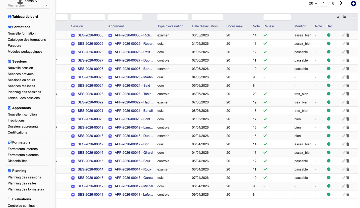 DoliResources - Dolibarr - 14_evaluations_list_7c724a42-9bab-4f66-851e-c9bc4d15a724