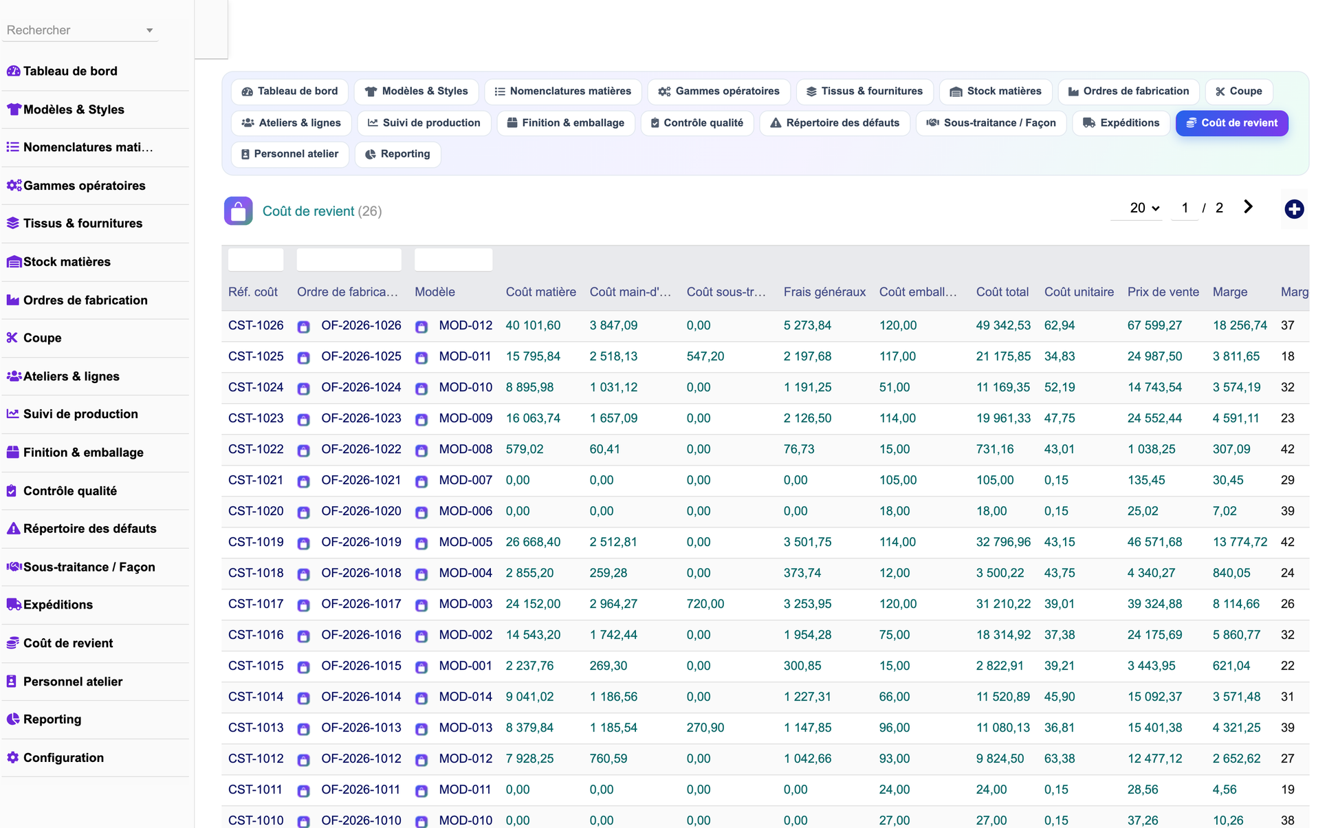 DoliResources - Dolibarr - 15_couts_liste