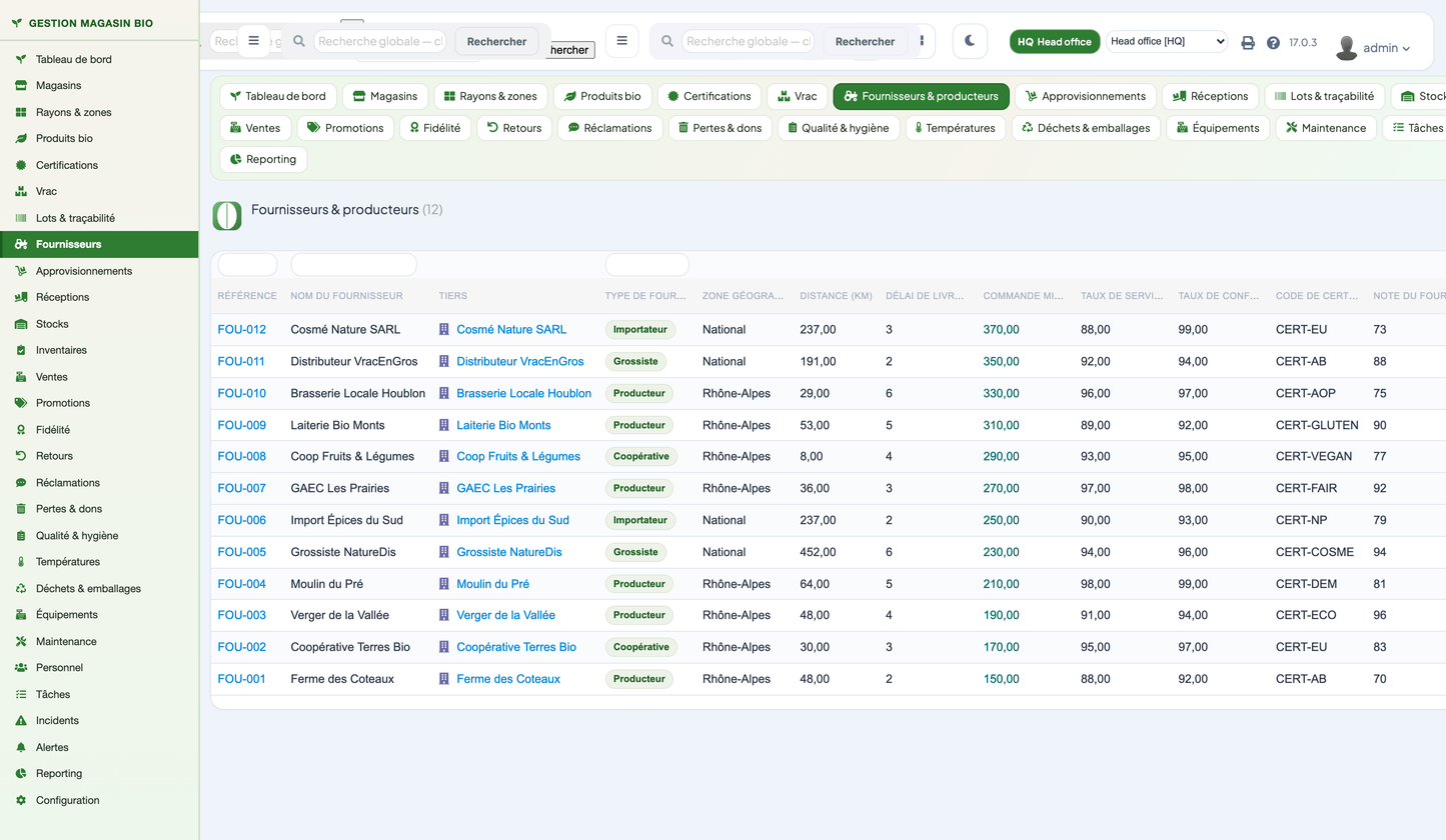 Organic Store Management for Dolibarr
