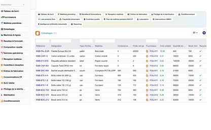 DoliResources - Dolibarr - 16_emballages_liste