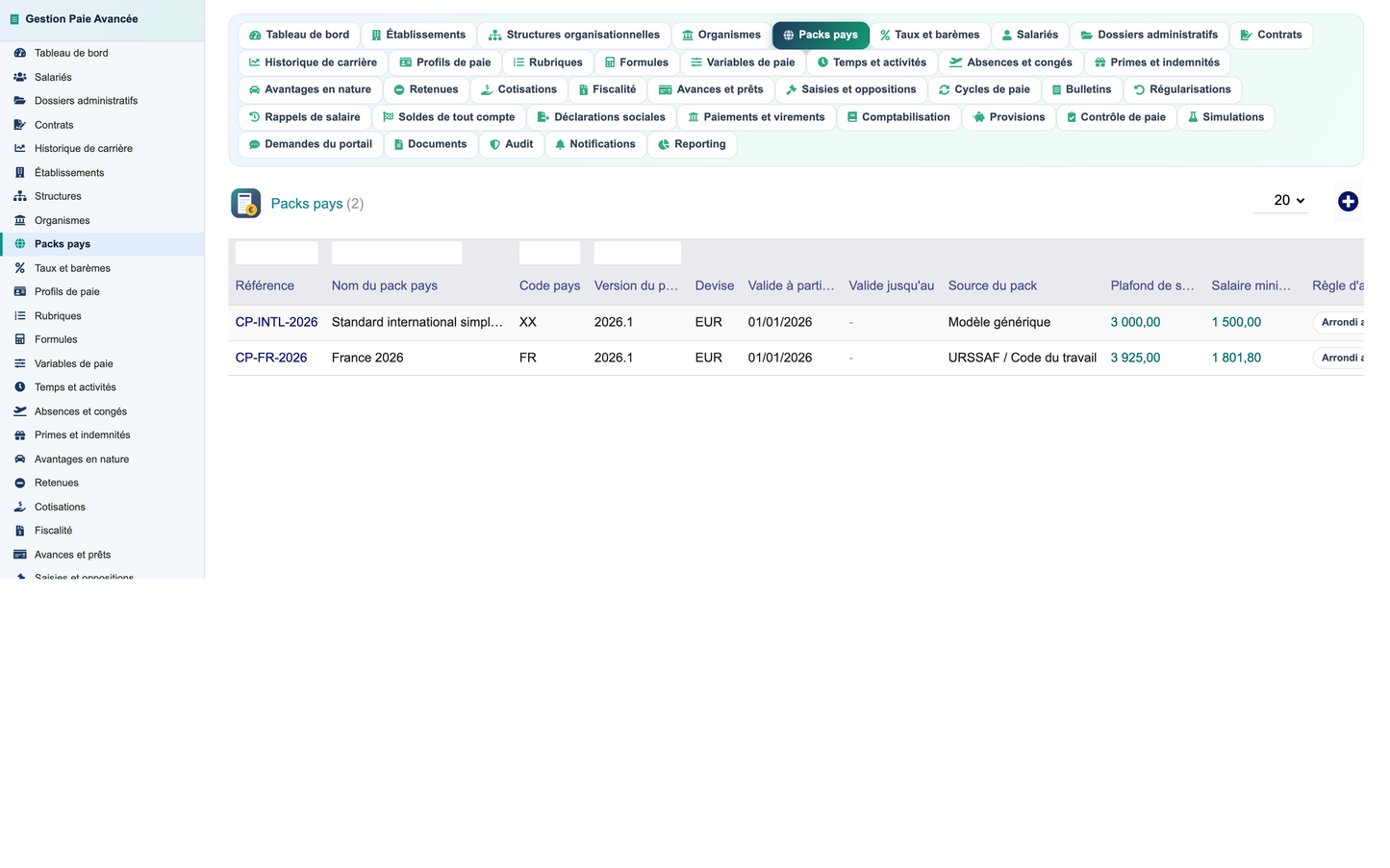 Advanced Payroll Management - Dolibarr