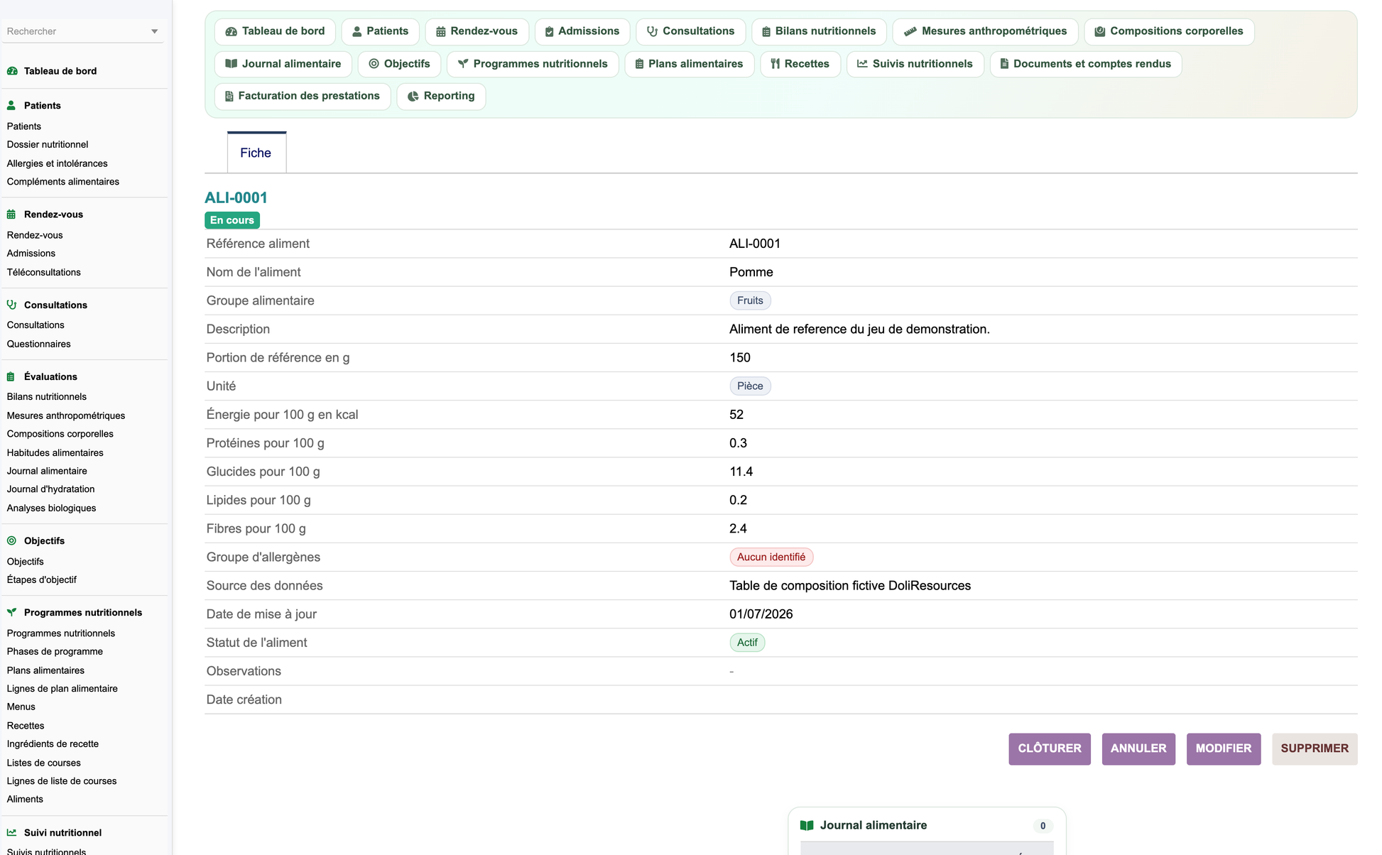 DoliResources - Dolibarr - 17_fiche_aliment