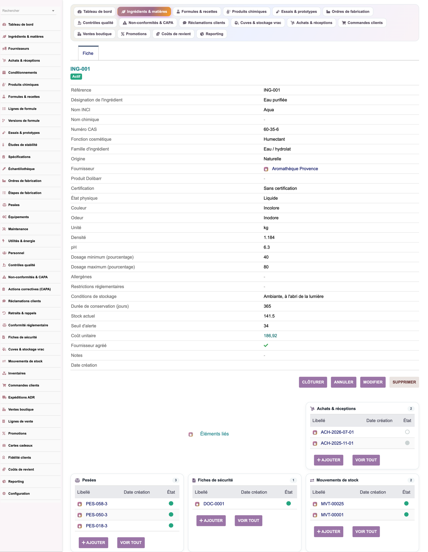 A complete Cosmetics ERP module for Dolibarr