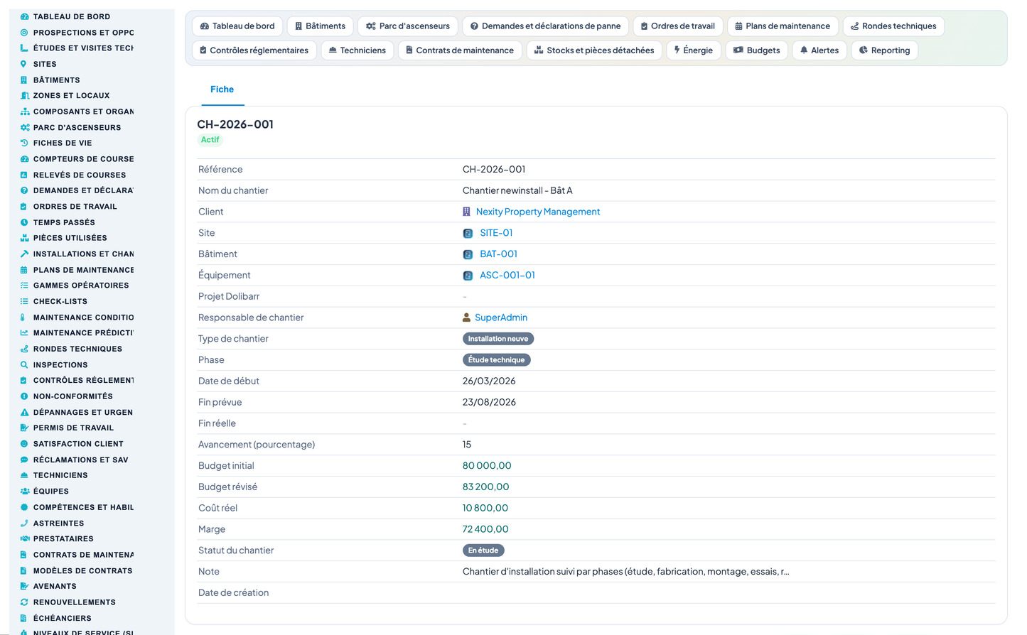 Elevator & Vertical-Transport Management for Dolibarr