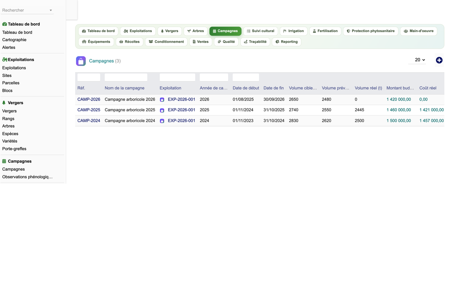 DoliResources - Dolibarr - 18_liste_campagnes