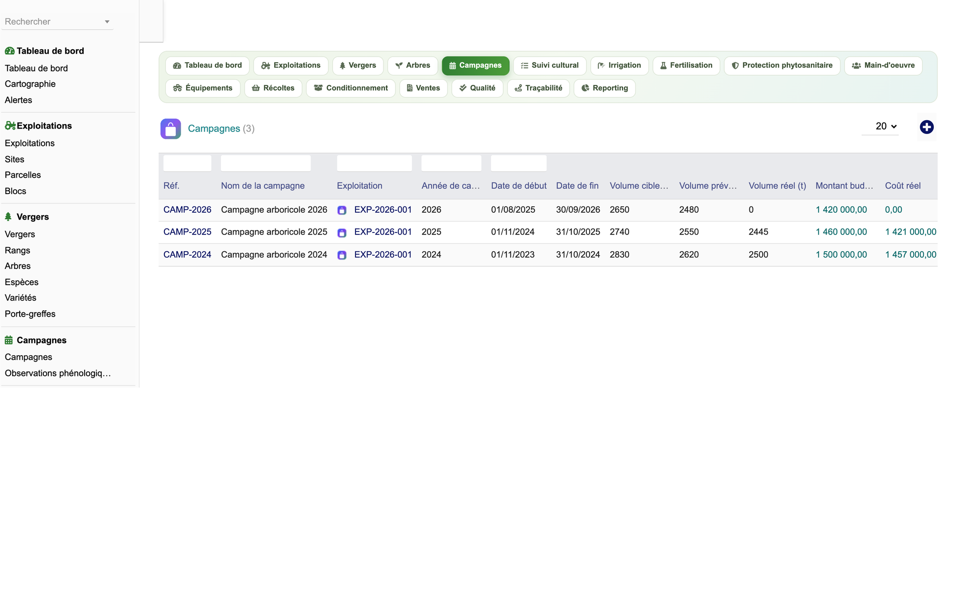 DoliResources - Dolibarr - 18_liste_campagnes