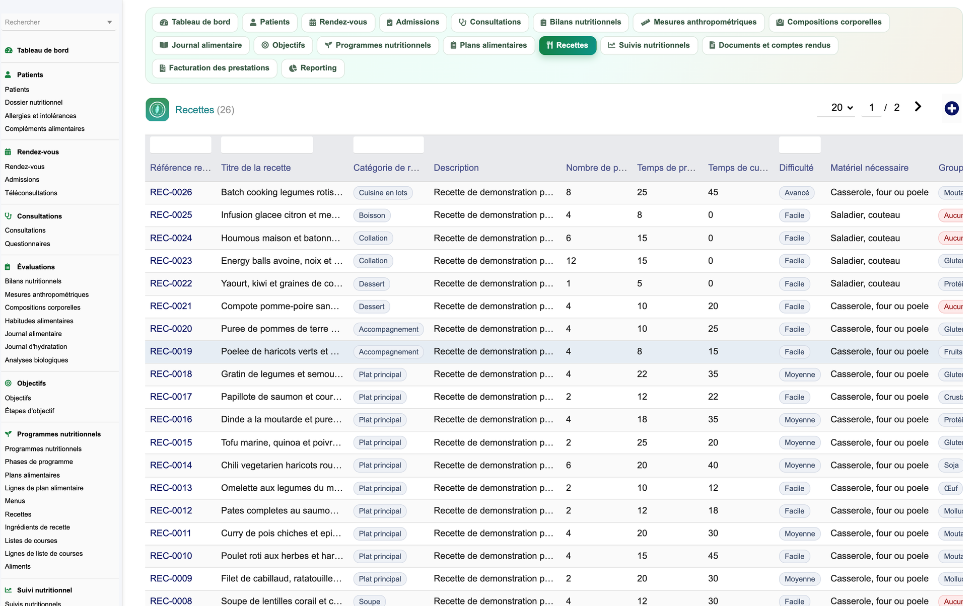 DoliResources - Dolibarr - 18_recettes