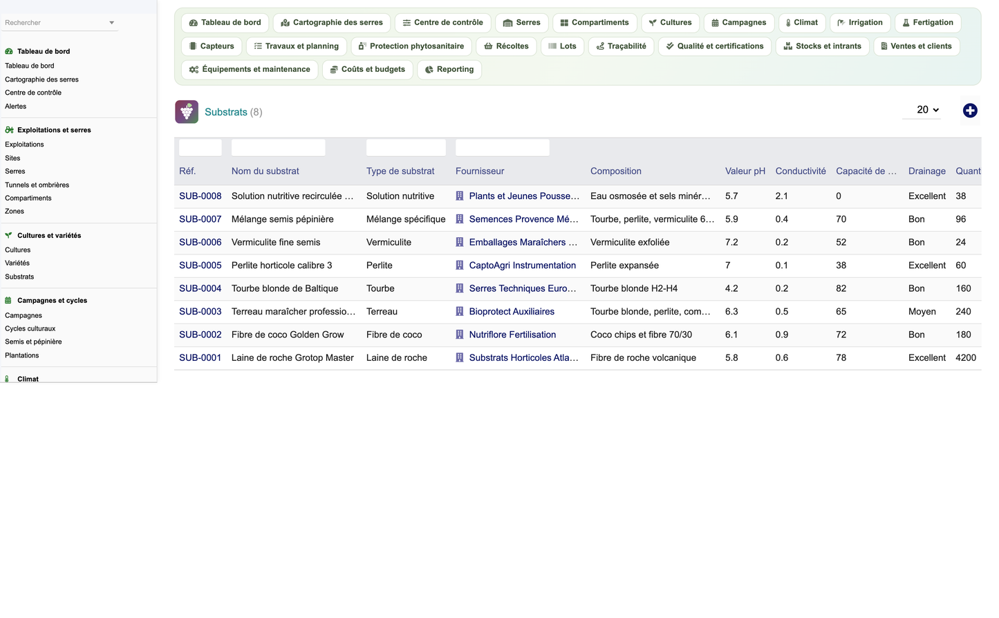 DoliResources - Dolibarr - 18_substrats_liste