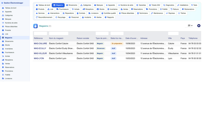Appliance Store Management - Dolibarr
