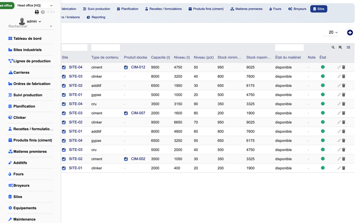 DoliResources - Dolibarr - 19_silos_list