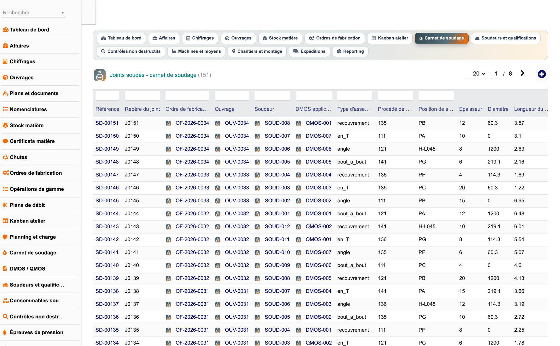 DoliResources - Dolibarr - 20_carnet_soudage_liste