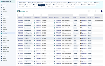 HR Badge, Time & Attendance Management - Dolibarr