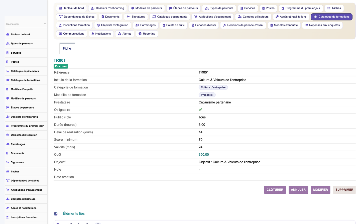 HR Onboarding Management  - Dolibarr