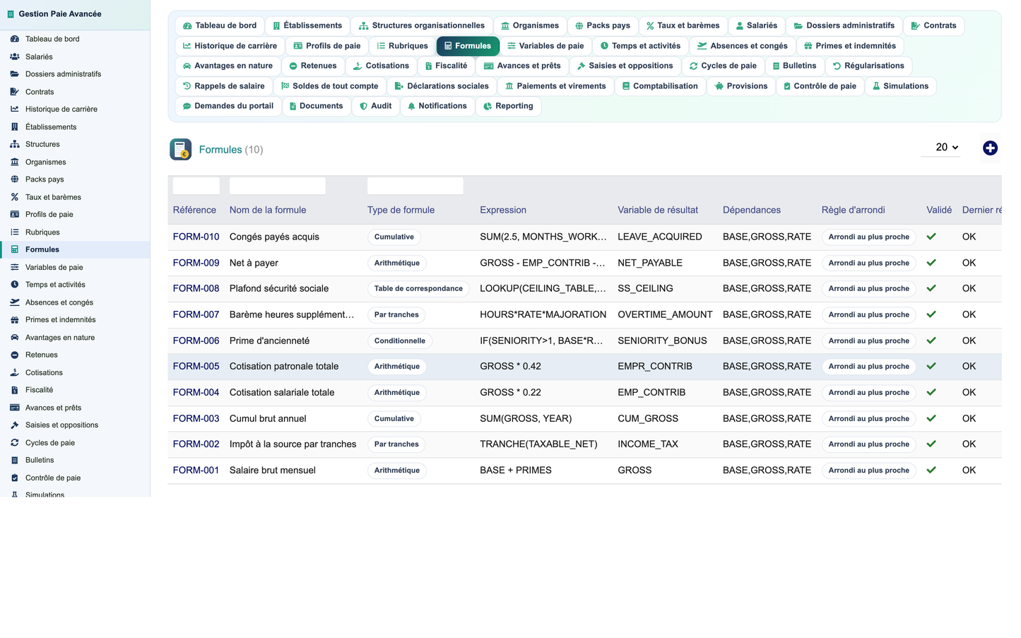 Advanced Payroll Management - Dolibarr