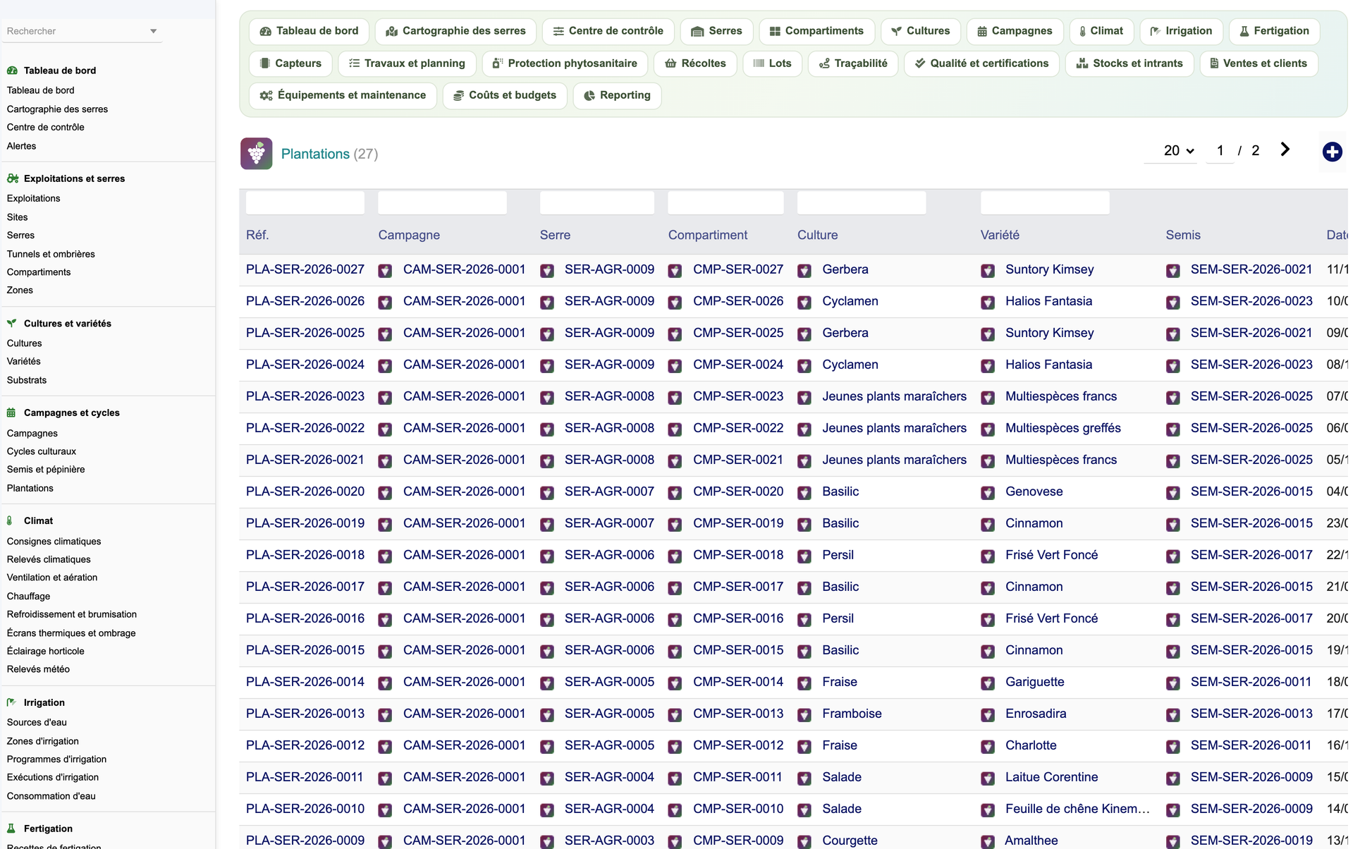 DoliResources - Dolibarr - 23_plantations_liste