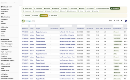 DoliResources - Dolibarr - 24_liste_pointages