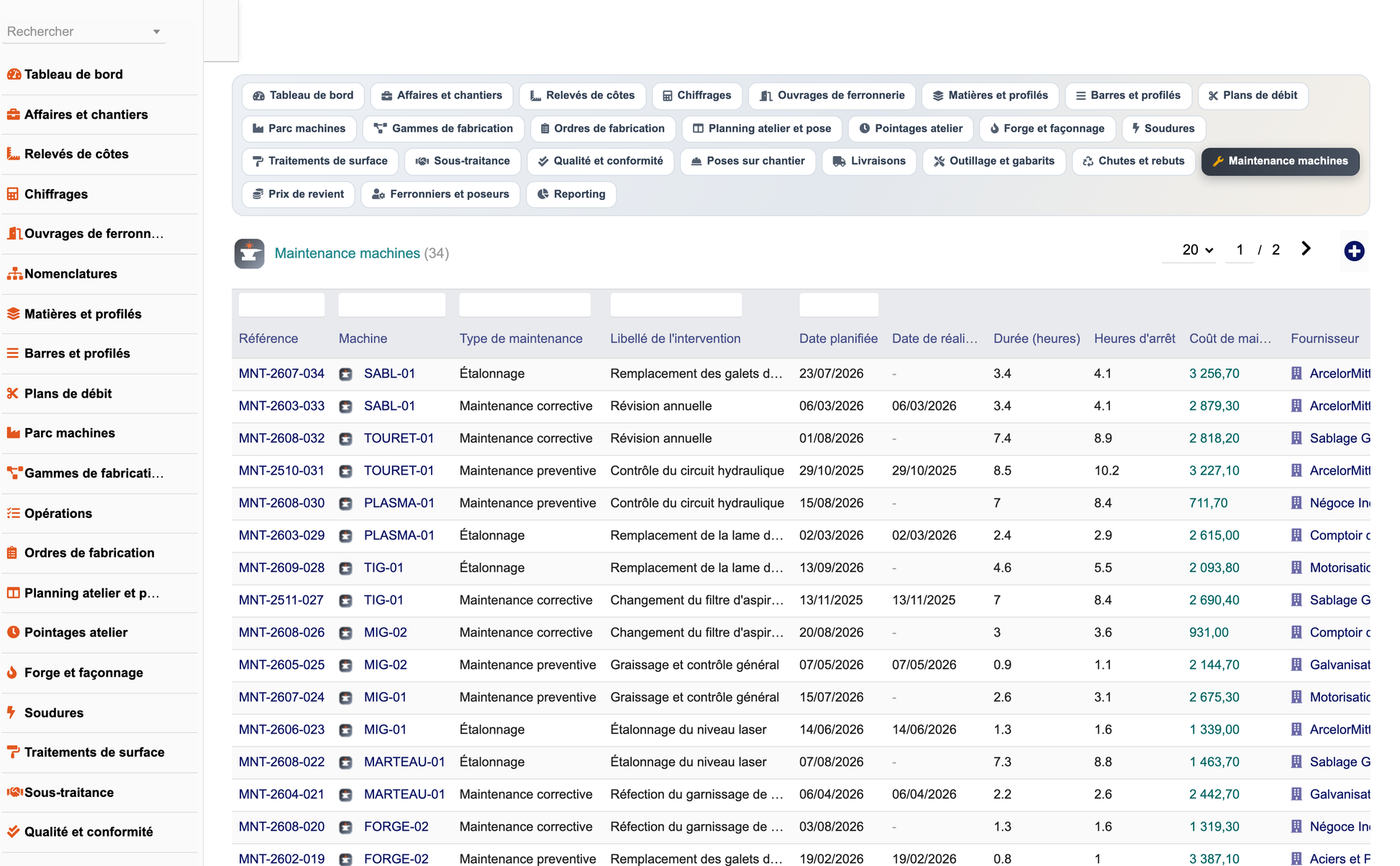 DoliResources - Dolibarr - 25_liste_maintenance