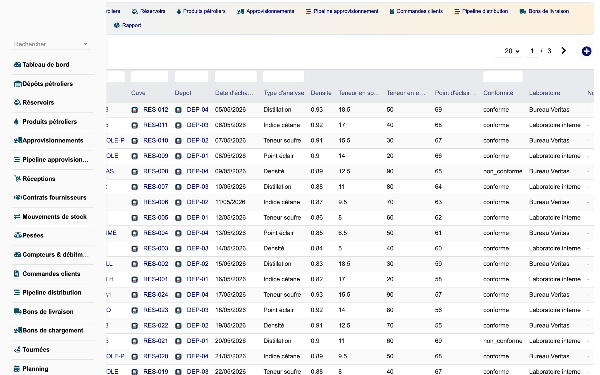 DoliResources - Dolibarr - 26_analyses_qualite_liste