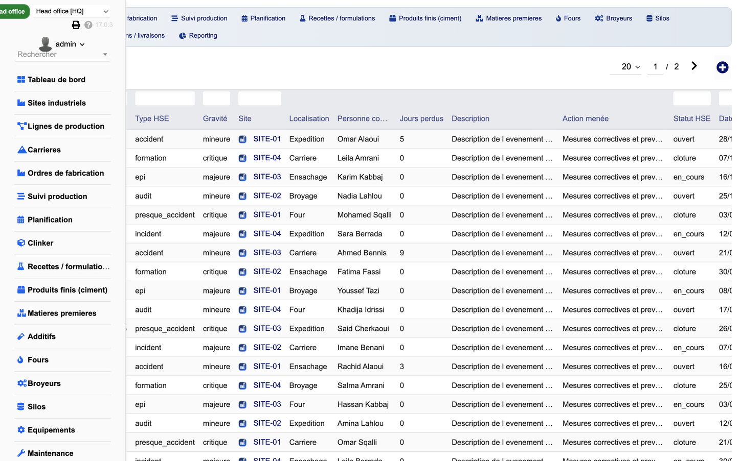 DoliResources - Dolibarr - 26_hse_list