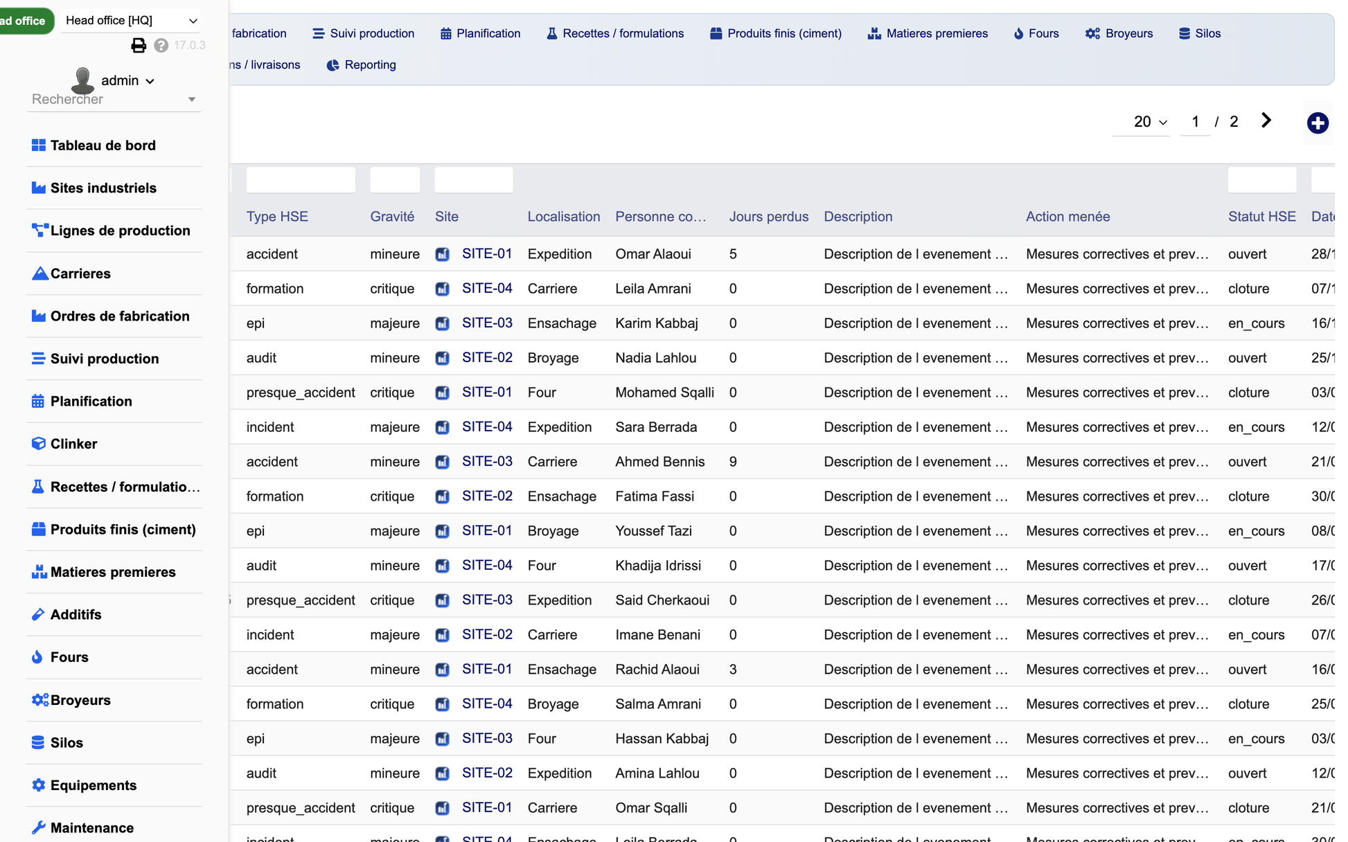DoliResources - Dolibarr - 26_hse_list