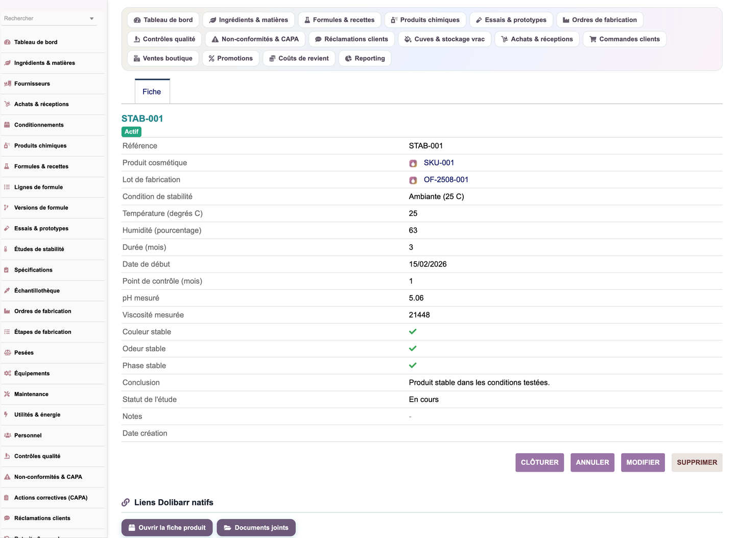 A complete Cosmetics ERP module for Dolibarr