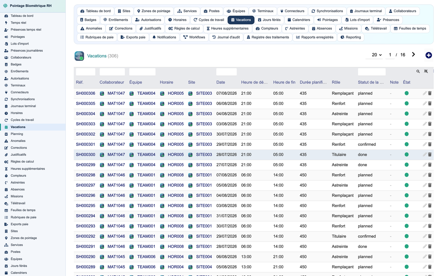 Biometric Time & Attendance Management - Dolibarr