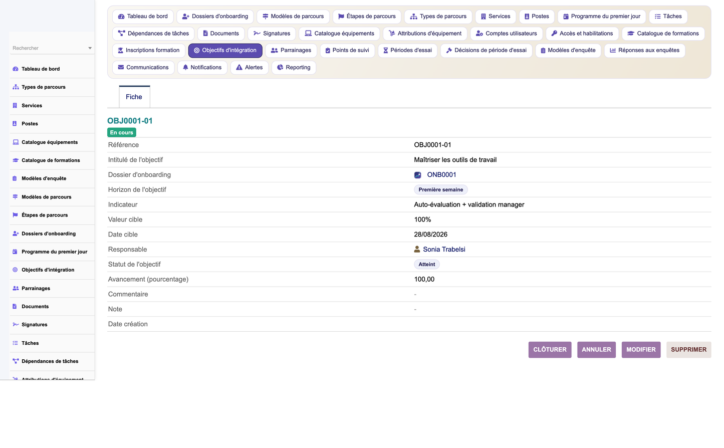 HR Onboarding Management  - Dolibarr