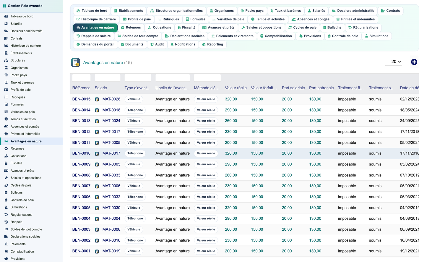 Advanced Payroll Management - Dolibarr